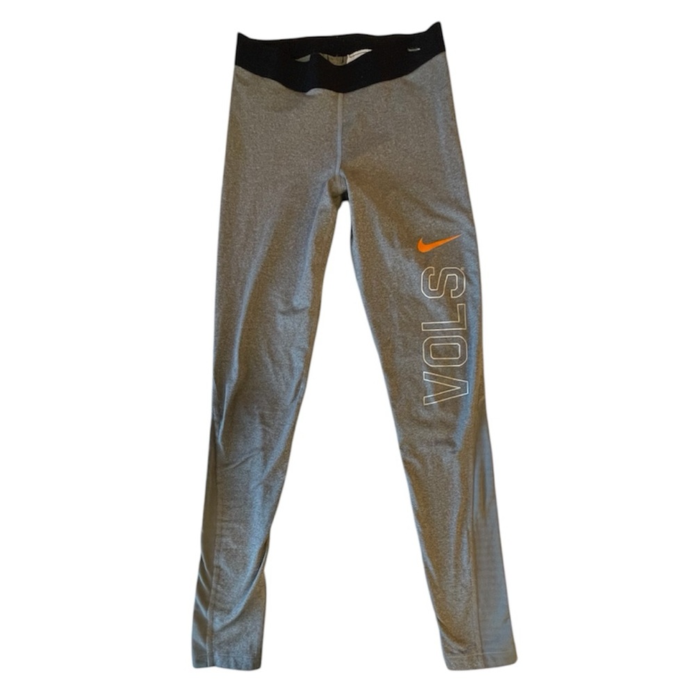 Nike Gray and Orange “VOLS” Dri-Fit Leggings Sz S